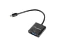 Miniatyrbild 3 av 3: HDMI(M)-VGA(F)+MINIJACK 3.5MM(F) ADAPTER CABLE 20CM LANBERG