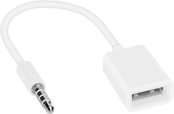 3x 3,5 mm Aux hann til USB-hunn-adapterkabel