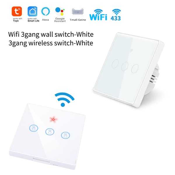 INF Smart Touch Wall Switch 3 Gang 1 way