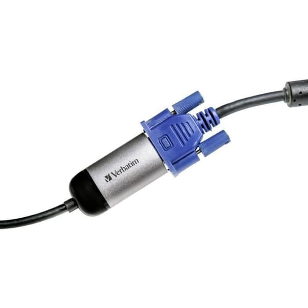 USB-C till VGA-adapter - Verbatim - 49145 - 1x USB-C hane - 1x VGA hona - 0,10 m