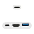Miniatyrbild 2 av 2: USB-C till HDMI Adapter NANOCABLE 10.16.4302 Full HD (15 cm) Vit (1 antal)