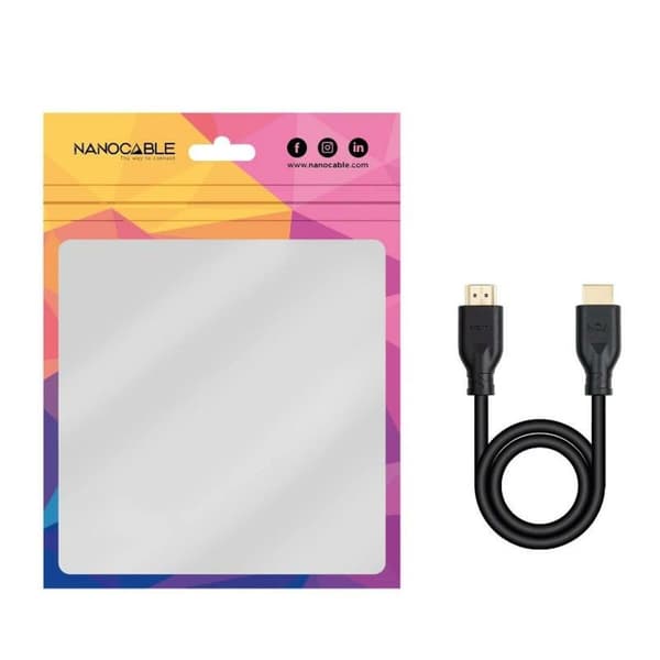 HDMI-kaapeli NANOCABLE 10.15.3910 10 m Musta
