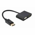 Miniatyrbild 1 av 2: DisplayPort till HDMI Adapter GEMBIRD A-DPM-HDMIFVGAF-01 Svart 10 cm