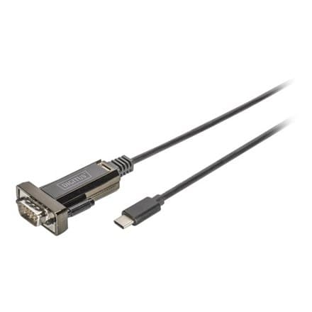 USB Type C til seriel port adapter DIGITUS Digitus Digitus sort