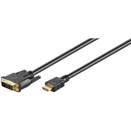 Goobay | Mand | 19 ben HDMI Type A | Mand | 18+1 ben digital DVI (Single-Link) | 1,5 m