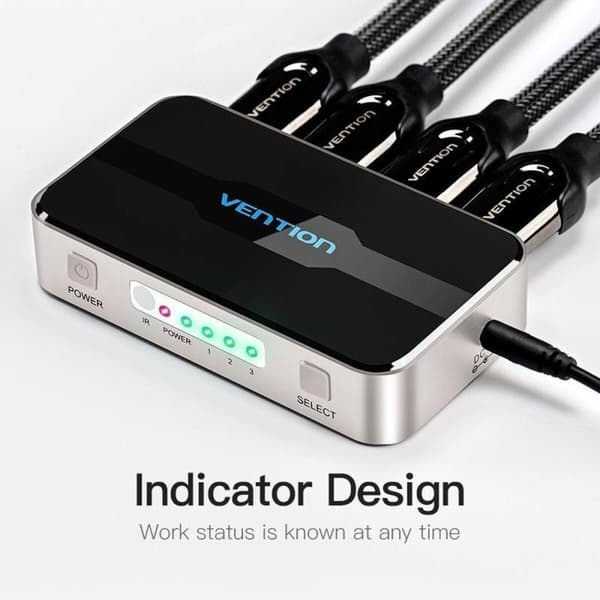 HDMI-Brytare Vention AFFH0 Grå