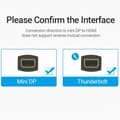 Pikkukuva 4 / 5: Mini DisplayPort - HDMI-kaapeli Vention HBCBB 10 cm Musta