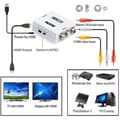 Miniatyrbild 4 av 4: RCA till HDMI Adapter, 1080P kompatibel Mini AV till HDMI Video Adapter - Svart
