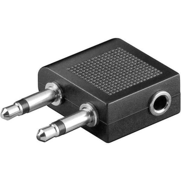 SpeaKa Professional SP-7869752 Jack audio Y-adapter [2x 3,5 mm hanuttag - 1x 3,5 mm honjack] svart 1 st.