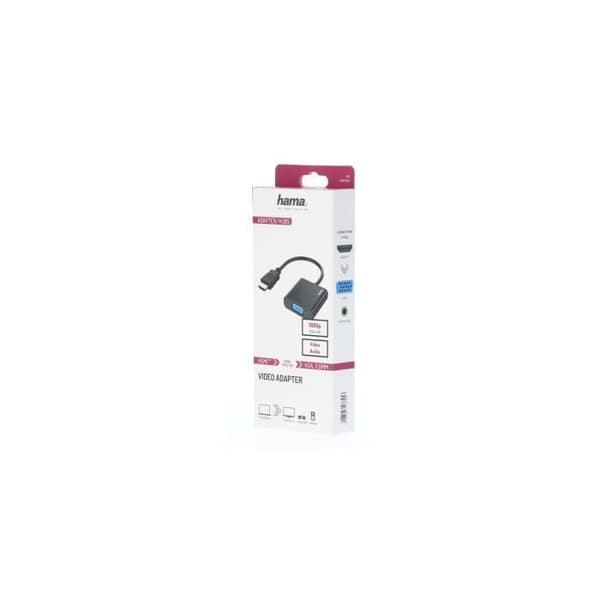 Videoadapter, HDMI™-kontakt - VGA-port, ljudport, Full-HD 1080p