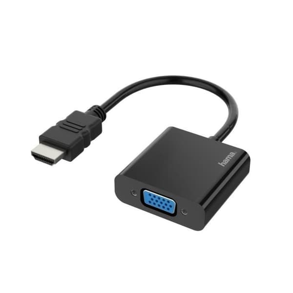 Videoadapter, HDMI™-kontakt - VGA-port, ljudport, Full-HD 1080p