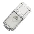 Miniatyrbillede 3 af 4: INF Mate French Standard 16A udendørs switch kombination vandtæt stikkontakt