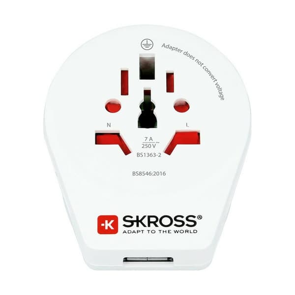Adapter Skross 1500267 Storbritannien International 1 x USB