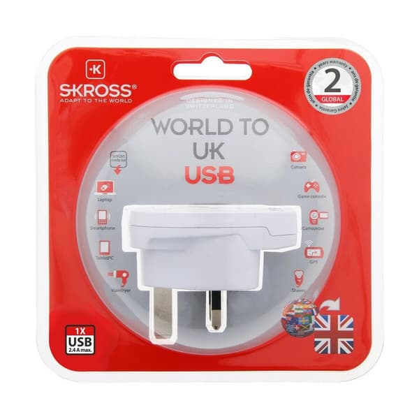 Adapter Skross 1500267 Storbritannien International 1 x USB