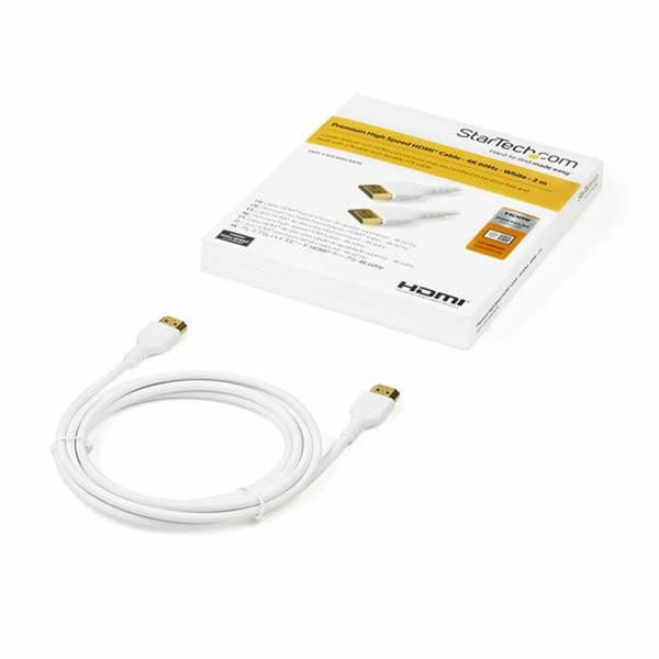 Kabel HDMI Startech RHDMM2MPW 4K Ultra HD Vit (2 m)