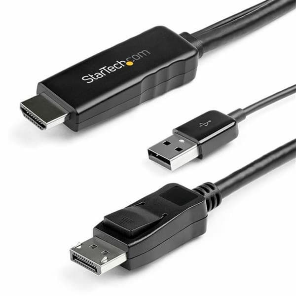 DisplayPort - HDMI/VGA-adapteri Startech HD2DPMM2M (2 m) Musta