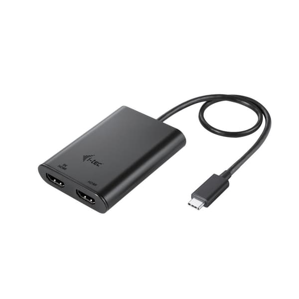 Adapter HDMI i-Tec C31DUAL4K60HDMI Svart Svart
