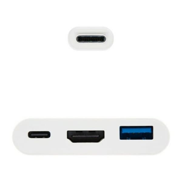 USB-C till HDMI Adapter NANOCABLE 10.16.4302 Full HD (15 cm) Vit (1 antal)