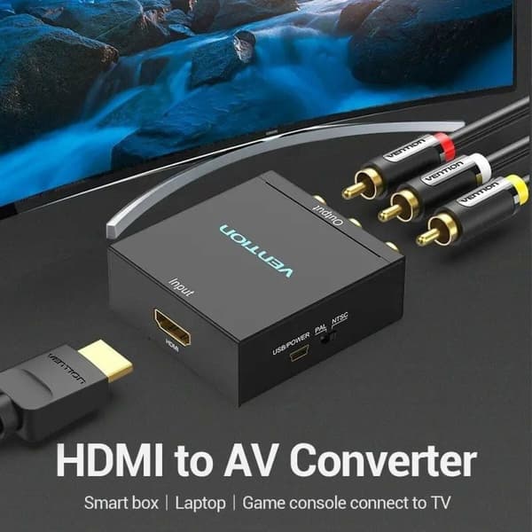 RCA - HDMI Adapteri Vention AEEB0 Musta