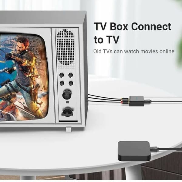RCA - HDMI Adapteri Vention AEEB0 Musta