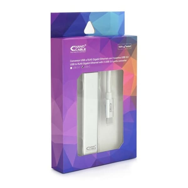 USB 3.0 Gigabit Ethernet adapter NANOCABLE 10.03.0404