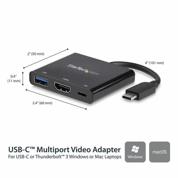 Dockstation Startech CDP2HDUACP           Svart