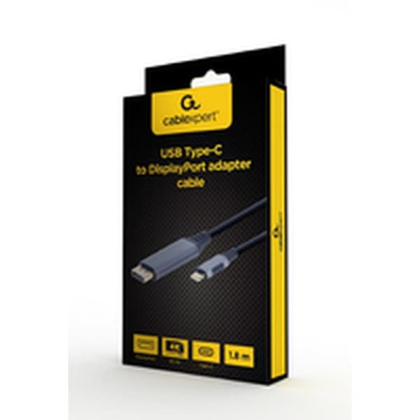 HDMI till DVI Adpater GEMBIRD CC-USB3C-DPF-01-6 Svart/Grå 1,8 m