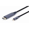 Miniatyrbild 2 av 7: HDMI till DVI Adpater GEMBIRD CC-USB3C-DPF-01-6 Svart/Grå 1,8 m