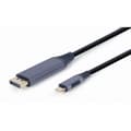 Miniatyrbild 1 av 7: HDMI till DVI Adpater GEMBIRD CC-USB3C-DPF-01-6 Svart/Grå 1,8 m