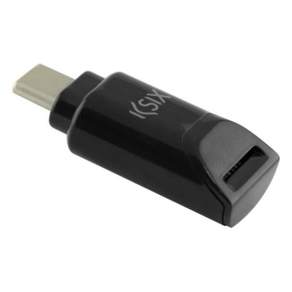 Micro SD til USB-C-Adapter KSIX Svart