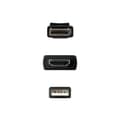 Miniatyrbillede 2 af 2: DisplayPort til HDMI kabel NANOCABLE 10.15.4352 Sort 1,8 m 4K Ultra HD