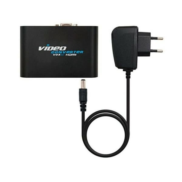 VGA til HDMI Adapter med lyd NANOCABLE 10.16.2101-BK