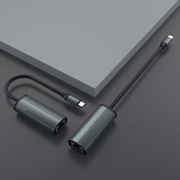 USB-C - Ethernet-adapteri Savio AK-56