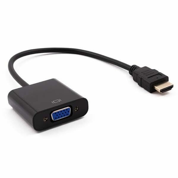 HDMI til VGA Nilox NXADAP01 15 cm Sort Multifarvet