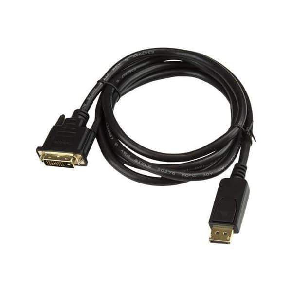 Adapterkabel - StarTech - DP2DVI2MM6 - 1,8 m - Upplösning 1920 x 1200 - Guldconnector