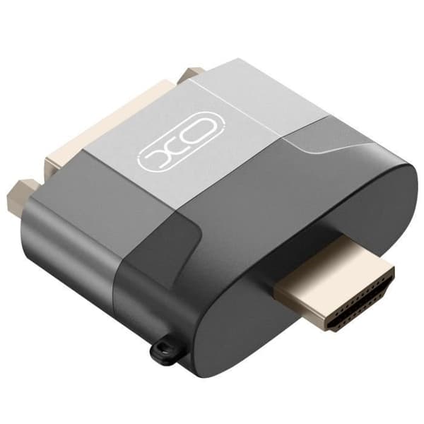 HDMI hane till DVI hona videoadapter 1080p upplösning XO grå