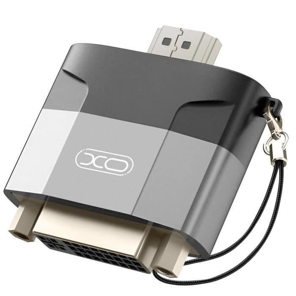 HDMI hane till DVI hona videoadapter 1080p upplösning XO grå