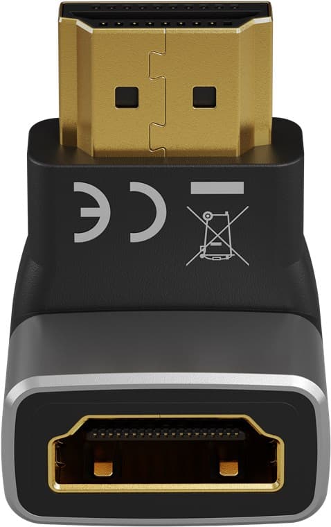 HDMI™ vinkeladapter 270° vertikal, 8K/60Hz