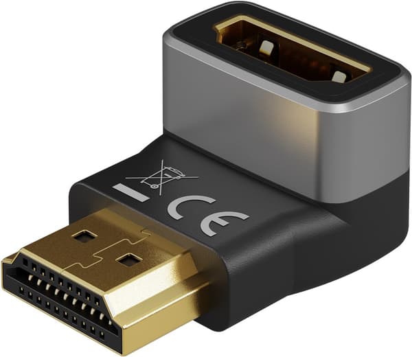 HDMI™ vinkeladapter 270° vertikal, 8K/60Hz
