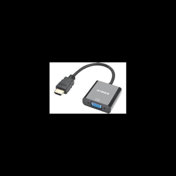 Video Cables Onearz Mobile Gear HDMI Male to VGA Female Adapter Black