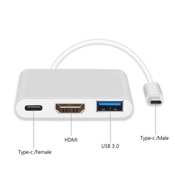 USB-C - HDMI / USB 3.0 / Maclean MCTV-8-adapter