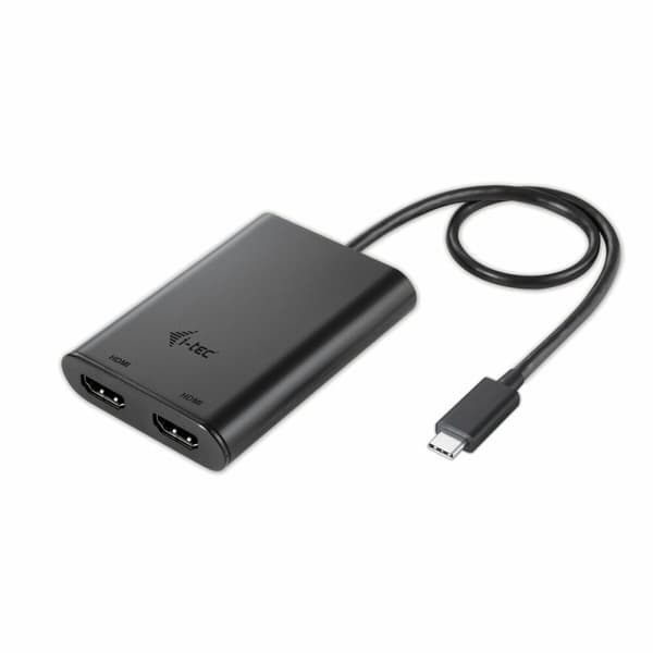 DisplayPort til HDMI-adapter i-Tec C31DUAL4KHDMI Sort 4K Ultra HD