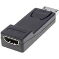 Miniatyrbild 2 av 2: DisplayPort till HDMI-adapter - Manhattan - Svart - 1080p - UL-certifierad - Guldpläterade kontakter