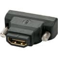 Miniatyrbild 2 av 2: Videoadapter - LINDY - DVI-D hane / HDMI A hona - Guldkontakter - Digital signal - Svart