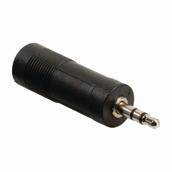 Ljudadapter - ALPEXE - 149 - 3,5 mm Hane - 6,35 mm Hon - Svart
