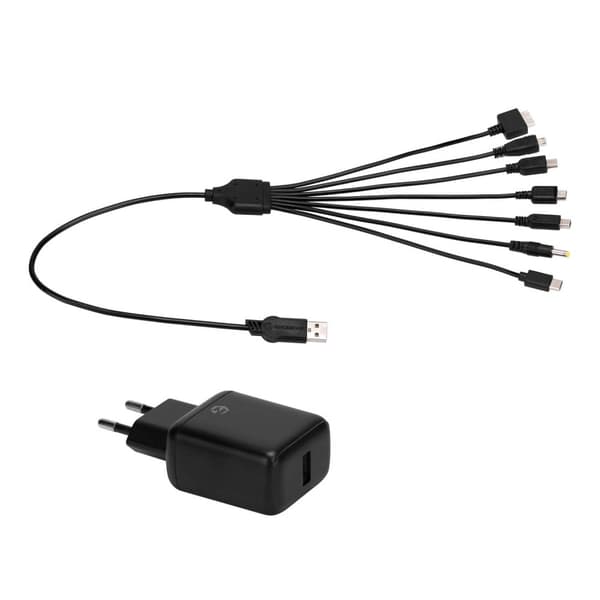 7-i-1 kabel SCH7 AC-adapter til retrokonsoller