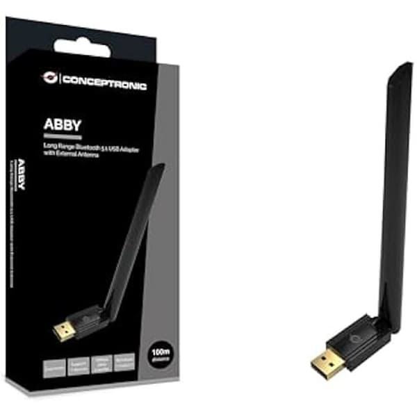 CONCEPTRONIC ABBY07B Long Range Bluetooth 5.1 USB-adapter extern antenn