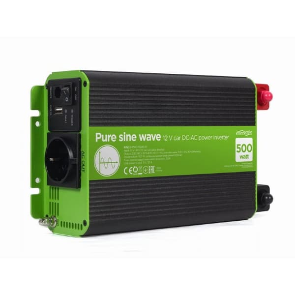 Virta-adapteri Energenie EG-PWC-PS500-01 USB x 1 musta, Vihreä