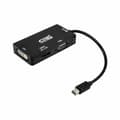 Miniatyrbillede 1 af 2: Mini DisplayPort til VGA/DVI/HDMI-adapter 3 en 1 NANOCABLE 10.16.3302-BK