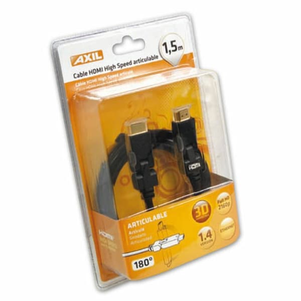 HDMI-kabel Axil 1,5 m Sort Han-stik/Han-stik